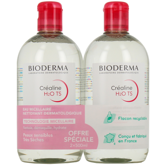 image BIODERMA CREALINE H2O 500ml, CREALINE démaquillant yeux ,CREALINE huile démaquillante